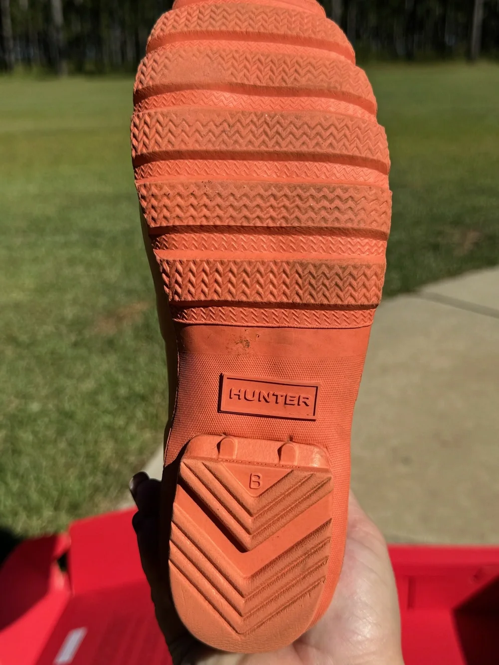 Hunter Original Kids Nebula-JFT6040NEB-Alpine Poppy-Size 5B/6G